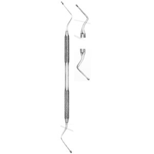 Bone Curettes Hemingway Octagonal Handle Double End Size 0