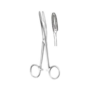 Dressing Forceps Gross Maier Grooved Curved