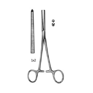 Haemostatic Rochester - Kocher Forceps Toothed 1X2, Stright