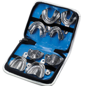Impression Trays S/S Rim Lock Perforated Complete Denture Edentulous Upper Jaws Size U1