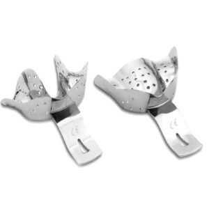 Impression Trays Ehricke S/S Perforated Partially Toothed Upper Jaws Size U1
