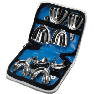 Impression Trays S/S Rim Lock Non-Perforated Complete Denture Edentulous Upper Jaws Size U1