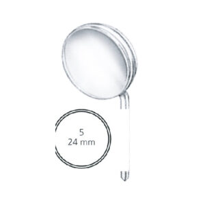 Mouth Mirrors Plane, Size 5/ Packages Of 12 Pcs
