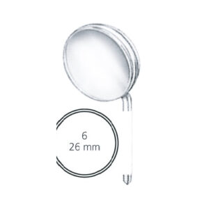 Mouth Mirrors Plane, Size 6/ Packages Of 12 Pcs