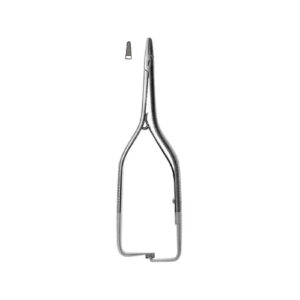 Needle Holders Boynton, Spring Type Cut Ratchet Serrated Short Jaws