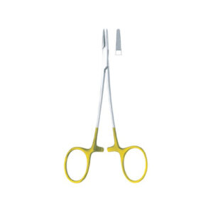 Needle Holders Baumgartner Tc, Gold Plated Handles, Thin Serrated Jaws, Cut Ratchet