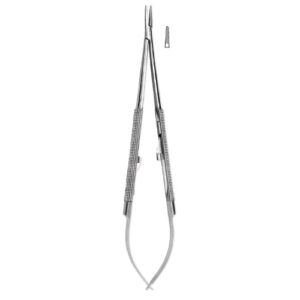 Needle Holders Castroviejo Stright Serrated Jaws With Lock, Spring Type