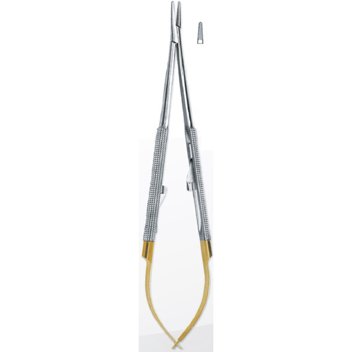 needle-holders-castroviejo-tc-gold-plated-round-spring-handles-stright-serrated-jaws-with-lock