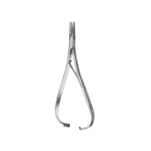 Needle Holders Mathieu, Spring Type Cut Ratchet Serrated Jaws