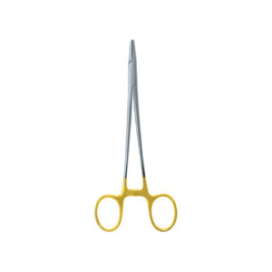 Needle Holders Mayo-Hegar Tc, Gold Plated Handles, Serrated Jaws, Cut Ratchet