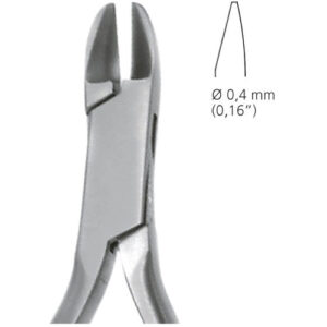 Orthodontic Cutter Tc For Hard Wire,Angled At 15 ̊, Ø, 13cm Size 99Tc