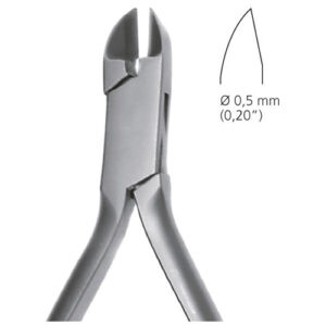 Orthodontic Cutter Tc For Hard Wire, Adams Angled At 15 ̊,Ø, 13cm Size 87Tc