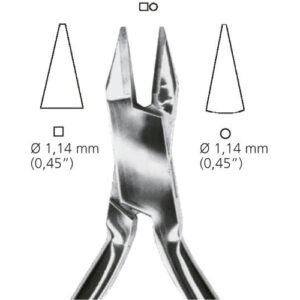 Orthodontic Pliers Tc Angle Bird Beak-N.138 Sling Claps Wire Bending, Ø, 12.5cm Size 86Tc