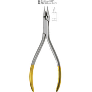 Orthodontic Pliers Tc,For Contouring, Closing Loop, Wire Bending With Cutter, Ø,13.5cm Size 38Tc