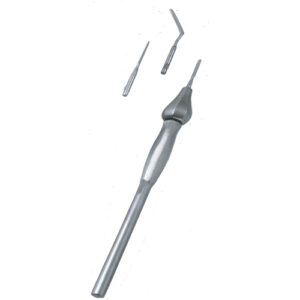 Periotome Kit With 3 Interchangeable Blades For Atraumatic Extraction Of Teeth