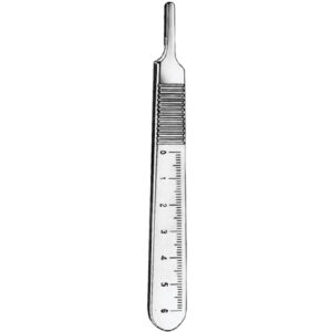 Scalpel Handle No 3 Bad Parker With Millimetered Scale