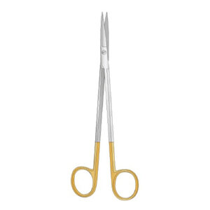 Dissecting Scissors Kelly Tc, Gold Plated Handles, Stright