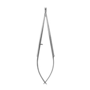 Micro Surgery Scissor Straight Flate Handel Spring Type
