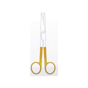 Dissecting Scissors Mayo Tc, Gold Plated Handles, Stright