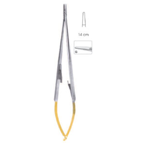 Tc Needle Holders, Castroviejo Smooth Jaws Straight