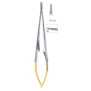 Tc Needle Holders, Castroviejo Serrated Jaws Straight