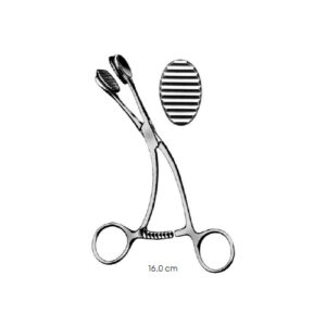 Tongue Holding Forceps, Spare Rubber Jaws For Young