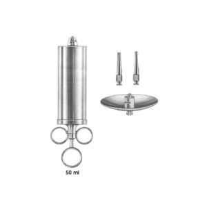 Ear Syringes, 50 Ml Complete With Protection Disc And 2 Tips