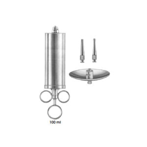 Ear Syringes, 100 Ml Complete With Protection Disc And 2 Tips