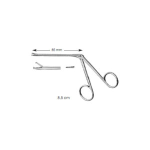 Ear Polypus Forceps, Hartmann 1*2 Teeth