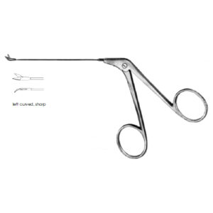 Micro Ear Scissors, Bellucci Left Curved, Sharp