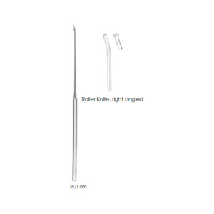 Micro Ear-Instruments, Roller Knife, Right Angled
