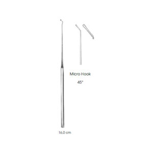 Micro Ear-Instruments, Plester Micro Hook 45°