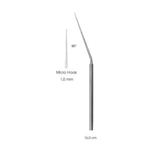 Micro Ear-Instruments, Micro Hook 90° 1,0 mm