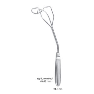 Atrium Retractors, Cooley Right, Serrated 45X 24,5 cm