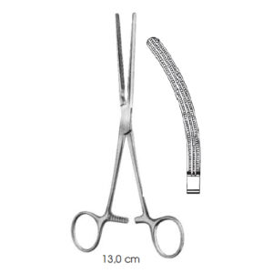 Intestinal Clamps, Baby-Kocher Curved Atrauma