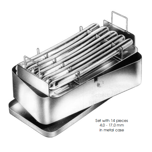 uterine-dilators-set-with-14-pieces-40-in-metal-case