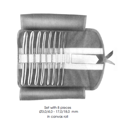 uterine-dilators-set-with-8-pieces-o30-40-170-in-canvas-roll