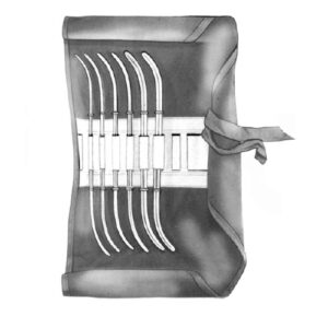 Uterine Dilators, Hank Set Fig. 1-6 In Canvas Roll