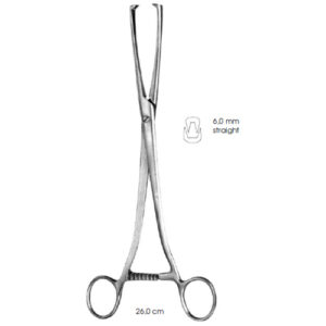 Tenaculum Forceps, Museux, 6,0 mm Straight