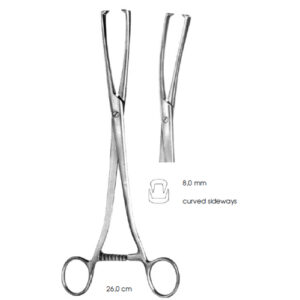 Tenaculum Forceps, Museux, 8,0 mm Curved Sideways