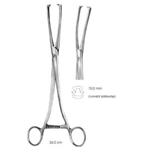 Tenaculum Forceps, Museux, 10,0 mm Curved Sideways