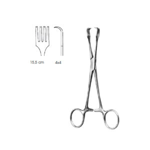 Tenaculum Forceps, Braun, 4X4