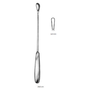 Uterine Scoopes, Gourdet, 6.0 mm