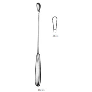 Uterine Scoopes, Gourdet, 8.0 mm