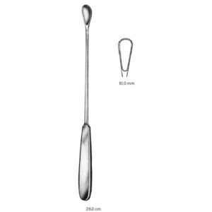 Uterine Scoopes, Gourdet, 10.0 mm