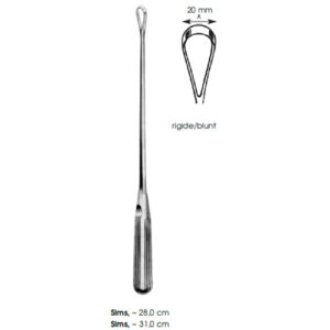 Uterine Curettes, Sims, ~ Rigide/Blunt X 20 mm