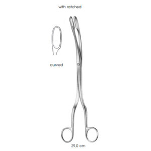 Ovum Forceps, Winter, Curved With Ratched Fig.2