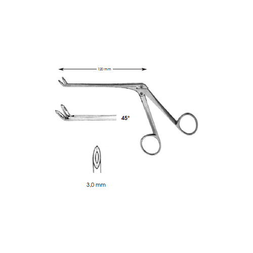 Nasal Forceps, Weil-Blakesley Gerade 45° 3,0 mm