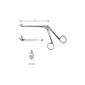 Nasal Forceps, Weil-Blakesley Gerade 45° 4,2 mm