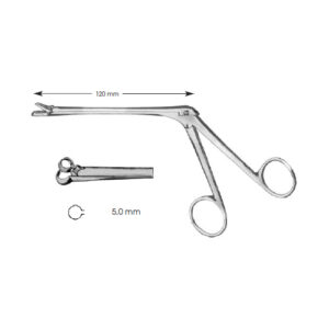 Tonsil Forceps, Hartmann Shaft Length 120 mm